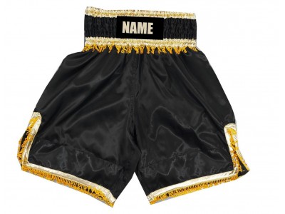 Pantaloncini da boxe personalizzati : KNBSH-035-Nero